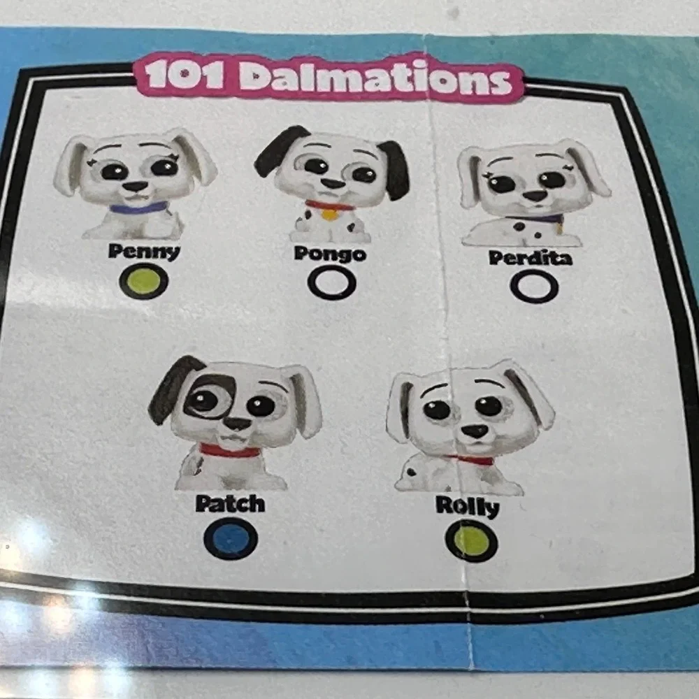 Disney Doorables 101 DALMATIONS Pongo Penny‎ FLOCKED Rare Retired NEW Dog Puppy